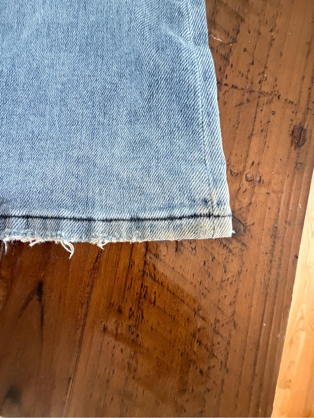 Vervet Light Blue Distressed Flare Jeans — Women's High-Rise Flared Denim 28 - Picture 2 of 12